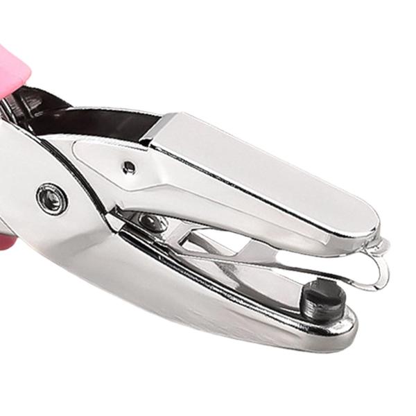 紙穴あけパンチ 金属製ハンドヘルド紙穴あけパンチ タグカード用 ホームオフィス 中丸穴