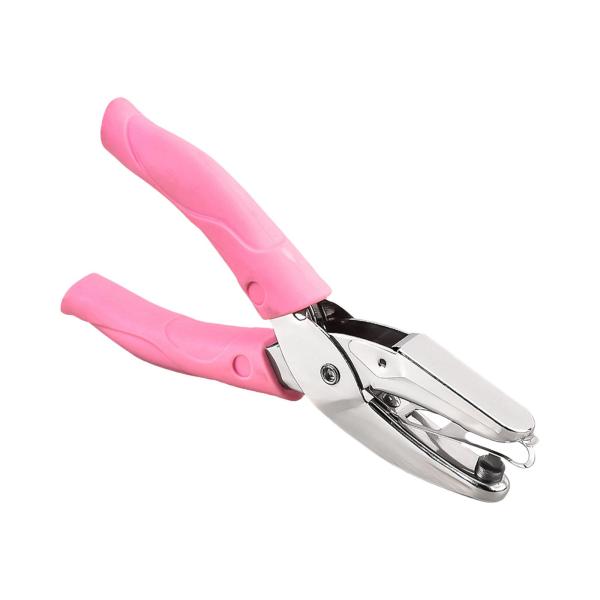 紙穴あけパンチ 金属製ハンドヘルド紙穴あけパンチ タグカード用 ホームオフィス 中丸穴