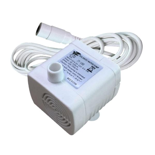 水中ポンプ 静かな噴水ポンプ 水槽用 水耕栽培用 彫像用 ホワイト 12V