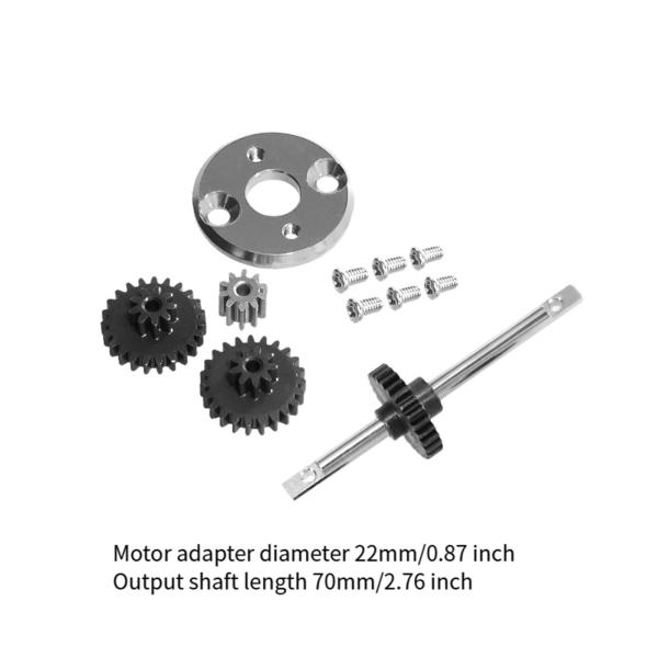 RC カー ギアボックス モーター ピニオン 370 モーター ブラケット MN78 MN82 1/12 RC カー用 シルバー