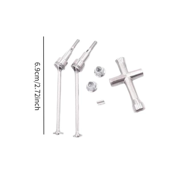 1/16 RCカー フロントドライブシャフト RCモデル車両部品 交換 頑丈なアクセサリー アップデートパーツ に適用 16101 16102 161