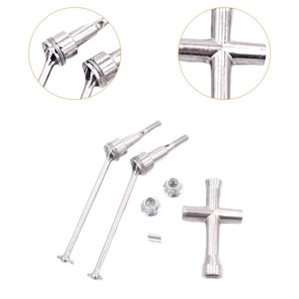 1/16 RCカー フロントドライブシャフト RCモデル車両部品 交換 頑丈なアクセサリー アップデートパーツ に適用 16101 16102 161