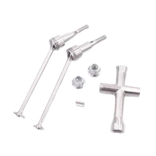 1/16 RCカー フロントドライブシャフト RCモデル車両部品 交換 頑丈なアクセサリー アップデートパーツ に適用 16101 16102 161