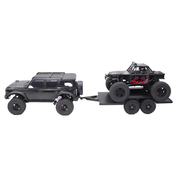 RC トレーラー、車の後ろに牽引用、ヒッチマウントトレーラー、1/18