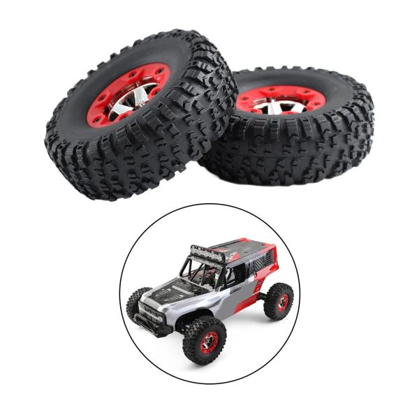 2x 1:12スケールRCカータイヤ、RCスペアパーツ、高性能供給改造交換用アクセサリ、12423 124006 12428トラックカー用