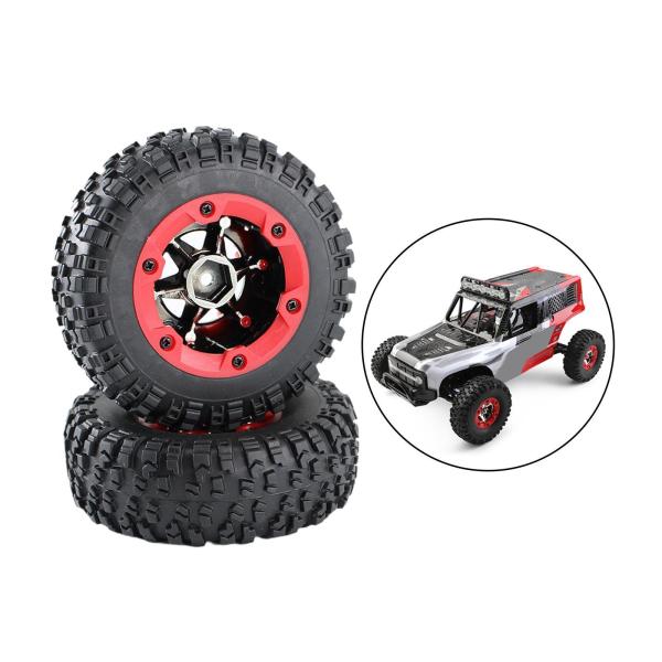 2x 1:12スケールRCカータイヤ、RCスペアパーツ、高性能供給改造交換用アクセサリ、12423 124006 12428トラックカー用