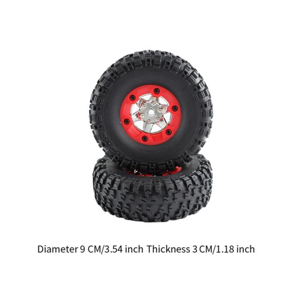 2x 1:12スケールRCカータイヤ、RCスペアパーツ、高性能供給改造交換用アクセサリ、12423 124006 12428トラックカー用