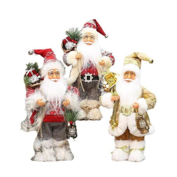 クリスマス ドール テーブル センターピース サンタクロース 置物 屋内 ショップ オフィス D