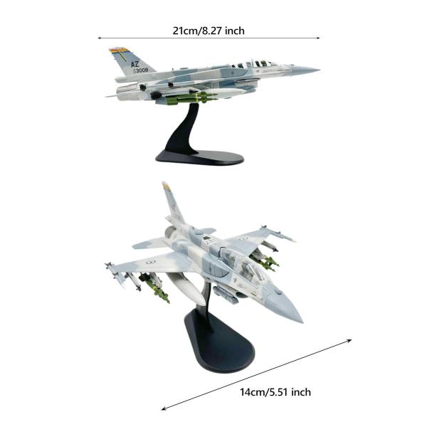 1:72 F-16F 飛行機モデル リアルな飛行機シミュレーションオーナメント