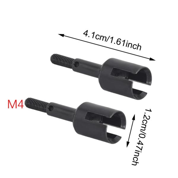 4個 RCデファレンシャルジョイントカップスペアパーツ RC車両パーツ 取り付け簡単 DIYアクセサリーアップグレード 1/10 TT02E TT02