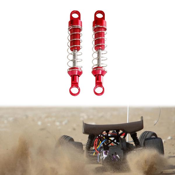 RCカーショックアブソーバースペアパーツ MN99S MN168 1:12 RCモデルカー用 交換用 1ペア 赤