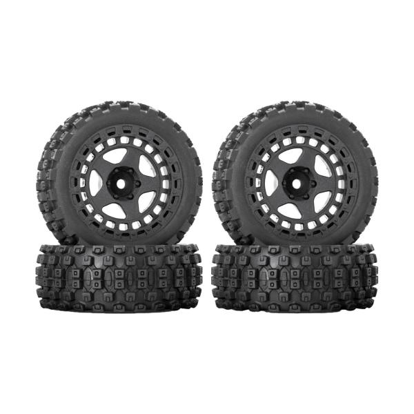 RCゴムタイヤラリータイヤ4個、直径69mm、耐摩耗性交換ホイールタイヤ 