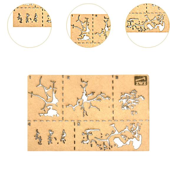 グラフィティステンシルカード 描画 タイヤ トラック スプレーペイント 布 木 キャンバス ひび割れ効果 パターン