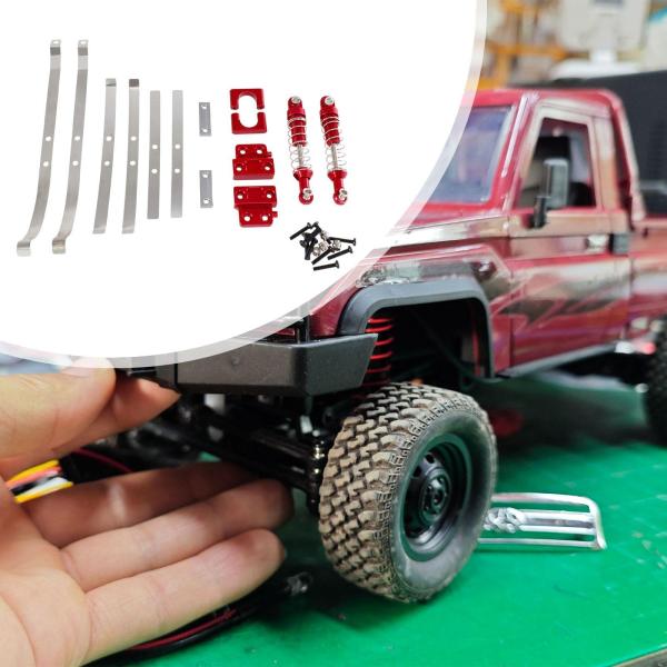 RCカーアップグレードパーツ DIY改造交換パーツ 1/12 RC MN82車両用 赤