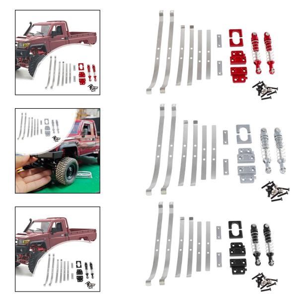 RCカーアップグレードパーツ DIY改造交換パーツ 1/12 RC MN82車両用 赤