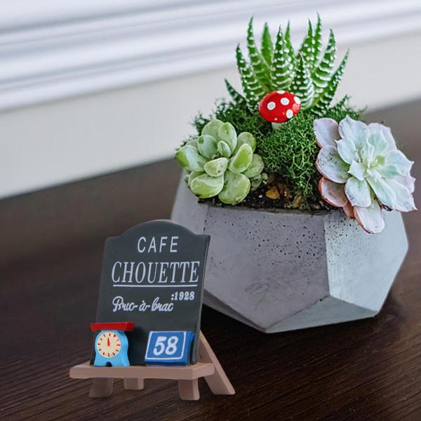 ミニチュア黒板 ミニチュア歩道標識 ミニチュア用品 アート装飾 多機能風景小道具 ミニチュア標識