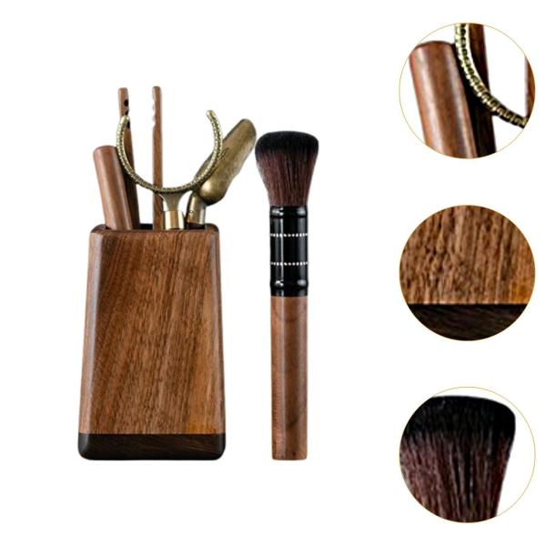 伝統的なカンフーティーセット 茶道 お茶好きの家族へのホリデーギフト ブラウンとブラック