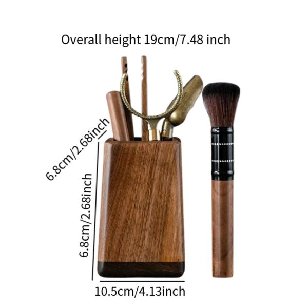 伝統的なカンフーティーセット 茶道 お茶好きの家族へのホリデーギフト ブラウンとブラック