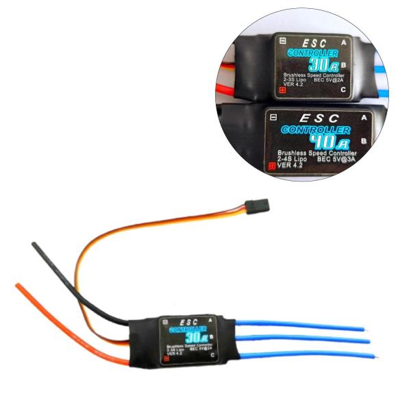 ESC 電動スピードコントローラー交換用ホビーモデル RC 固定翼飛行機 30A