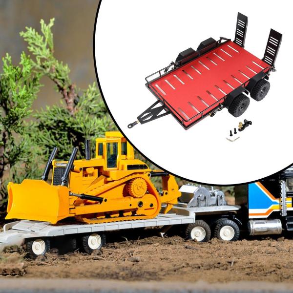 タイヤ付き RC トレーラー 1:18 スケール クローラーアクセサリー用
