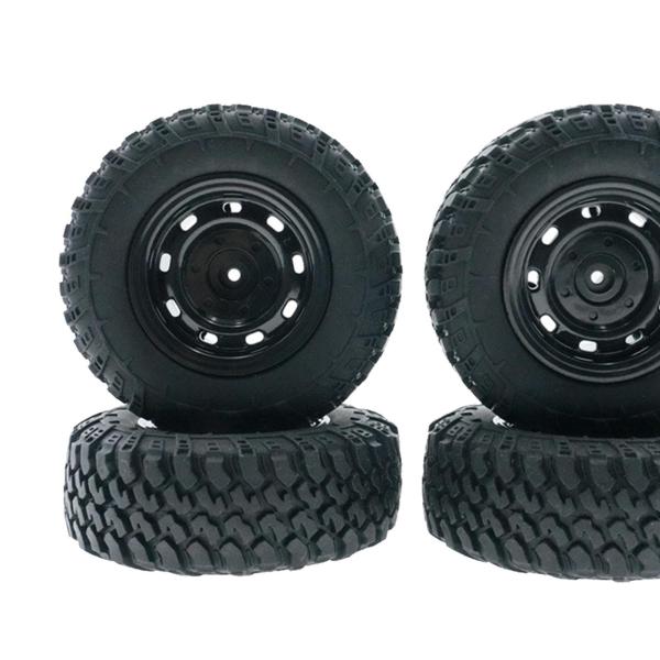 4個のRCカータイヤ、交換スペアパーツアクセサリー、に適用 MN90 MN91 MN98 MN99S 1/12スケールRCカーのためのラバータイヤのア