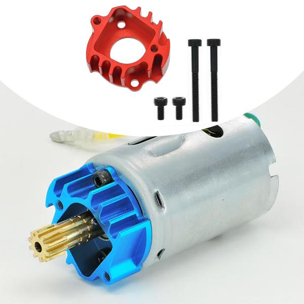 1/10 RCカーモーターマウント 軽量 頑丈 CW01 ランチボックス レッドの直接交換