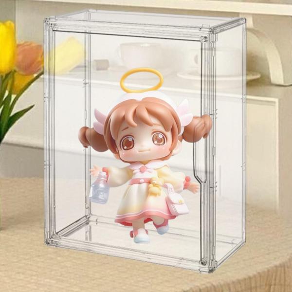 フィギュアディスプレイケース ポータブルフィギュア収納ボックス 卓上 ホーム 寝室 スタイル D
