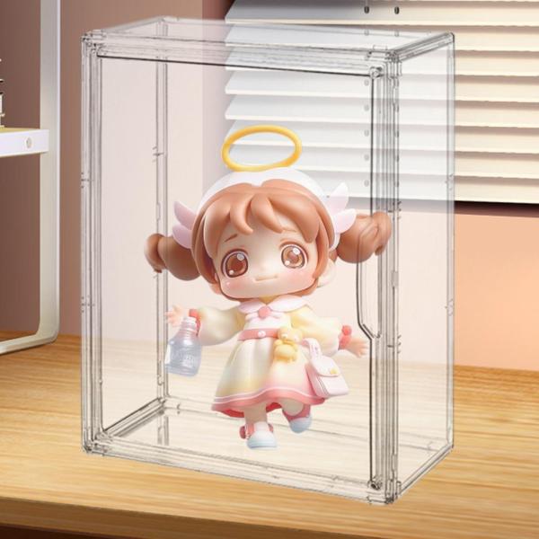 フィギュアディスプレイケース ポータブルフィギュア収納ボックス 卓上 ホーム 寝室 スタイル D