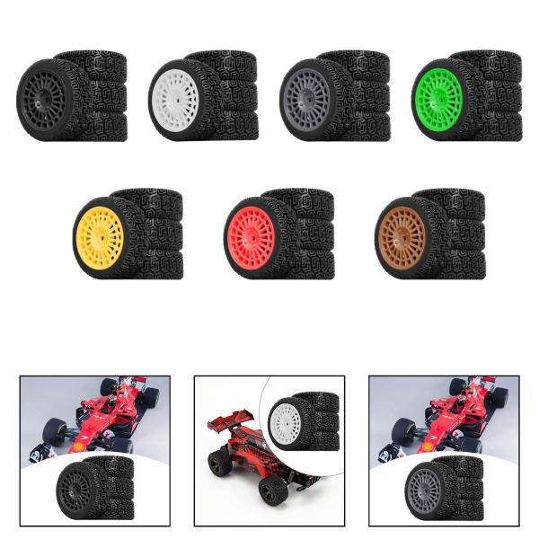 1/10 XV02用 RCホイール＆タイヤ 12mm六角 DIYアクセサリー 4個
