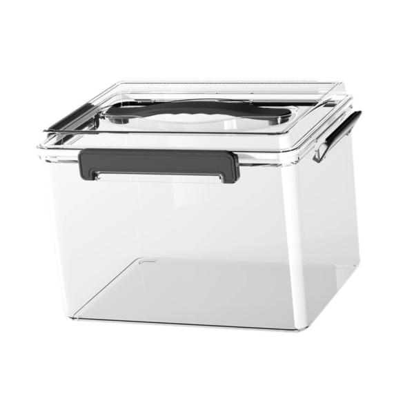 カメラ保護ケース ハンドル付き 透明防水ドライボックス キャンプ用具 化粧品 一眼レフカメラ ペン用 頑丈な容器