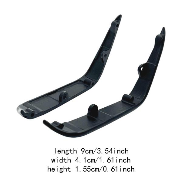 H12Y 1:12 RCカー用 フロントホイールペアフェンダーガード アルミ製 簡単取り付け ブラック