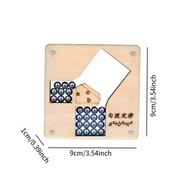 ピタゴラスの定理モデル STEM技術 子供向けおもちゃ 完成品