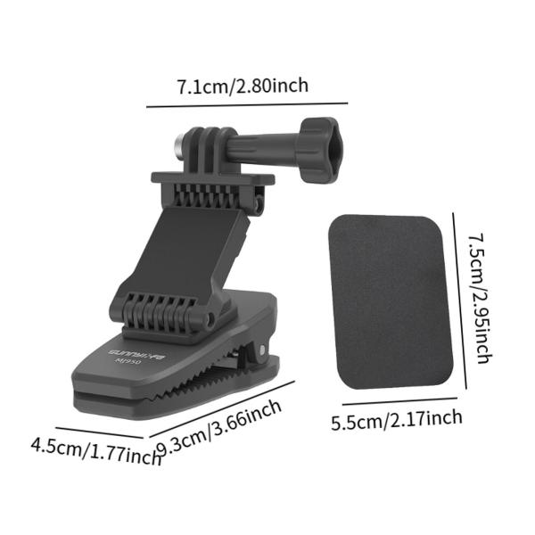 アクションカメラ用バックパックストラップマウント 頑丈で素早く設置できるパックマウント