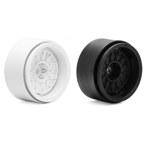 1:10 1:12 RCリモートコントロール車両用交換用ホイールリム4個入り（ブラック）