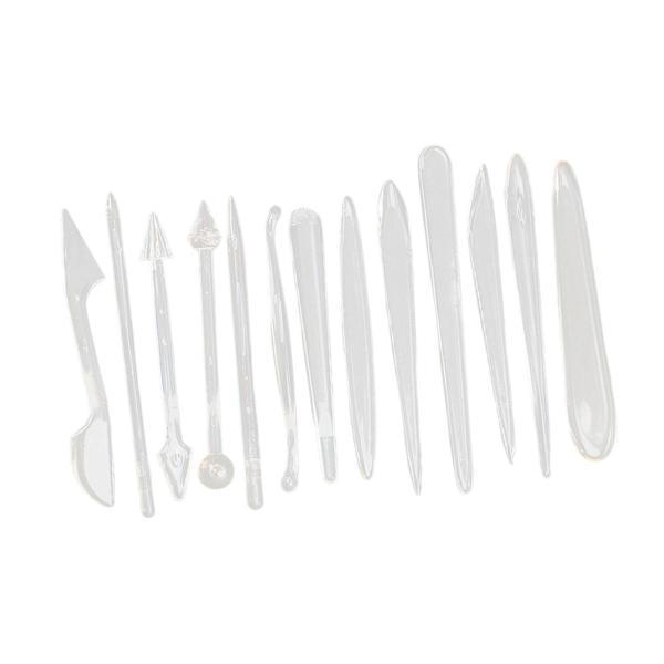 13 個 粘土ツールセット 彫刻 多用途 DIY 粘土プロジェクト プロフェッショナル 彫刻 陶器ツール 構築 スムージング エンボス加工
