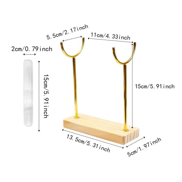 セレナイトブレスレットホルダーディスプレイジュエリーディスプレイブレスレットウォッチネックレスS