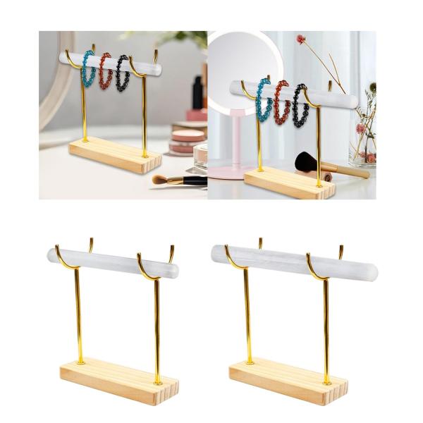 セレナイトブレスレットホルダーディスプレイジュエリーディスプレイブレスレットウォッチネックレスS