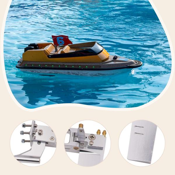 RCボート舵キット ボートドライブシャフトセット スペアパーツ アルミ合金 頑丈 ポータブル 高速サポートセット サポートブラケット