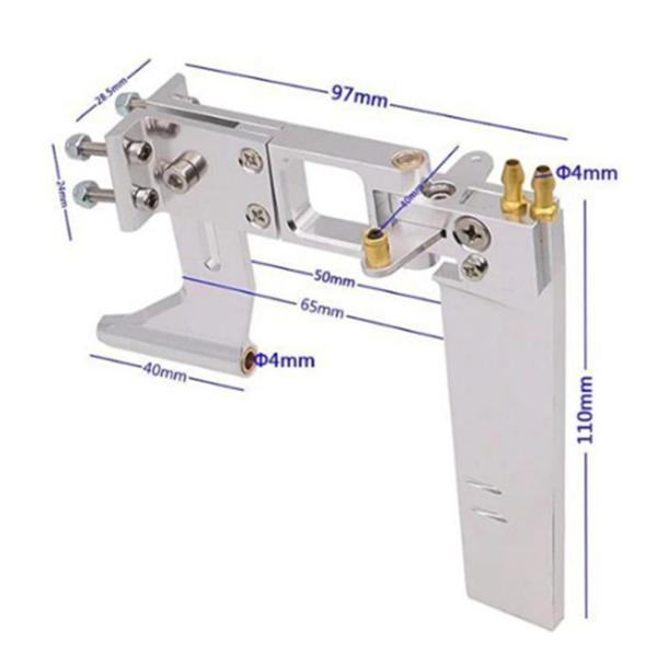 RCボート舵キット ボートドライブシャフトセット スペアパーツ アルミ合金 頑丈 ポータブル 高速サポートセット サポートブラケット