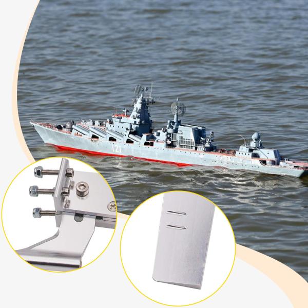 RCボート舵キット ボートドライブシャフトセット スペアパーツ アルミ合金 頑丈 ポータブル 高速サポートセット サポートブラケット