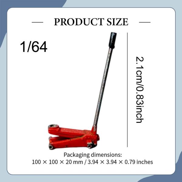 1/64 ジオラマ ガレージツール シーンモデル 手描き樹脂フィギュア 修理ツール 油圧ジャッキ