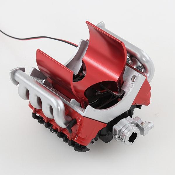 RCカー Djv8 シミュレーションエンジンファンラジエーター リアル 1/10
