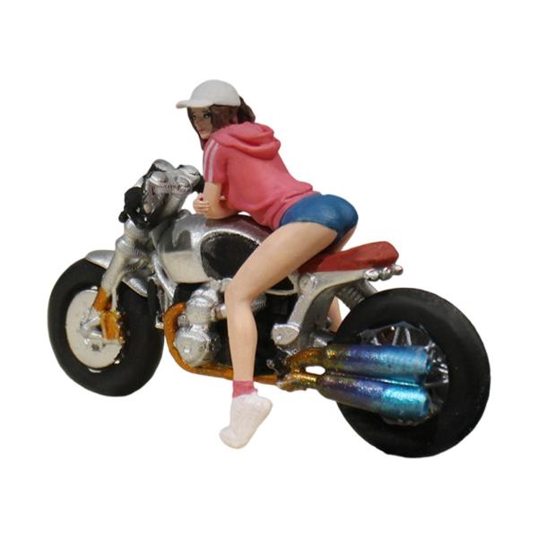 1:64 ミニチュアフィギュア バイクライダー DIYプロジェクト 塗装済み