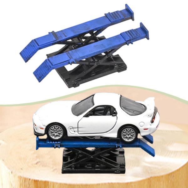 四輪アライメント ミニチュアガレージリフター 1/64スケールのカーガレージアクセサリーモデル
