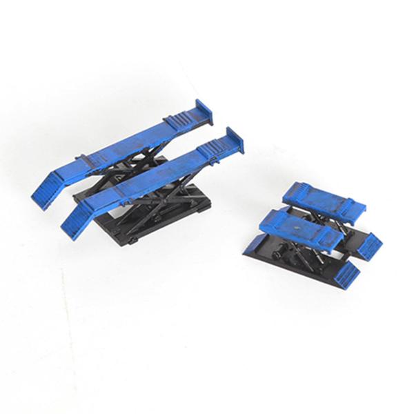 四輪アライメント ミニチュアガレージリフター 1/64スケールのカーガレージアクセサリーモデル