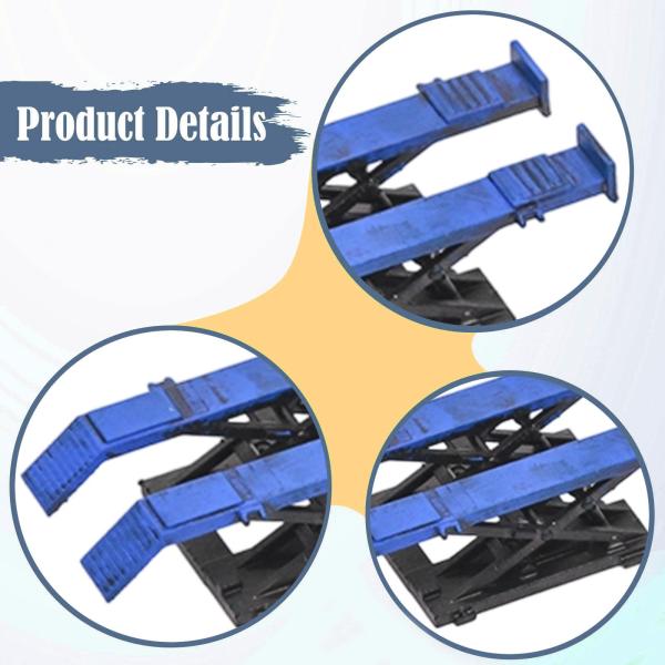 四輪アライメント ミニチュアガレージリフター 1/64スケールのカーガレージアクセサリーモデル