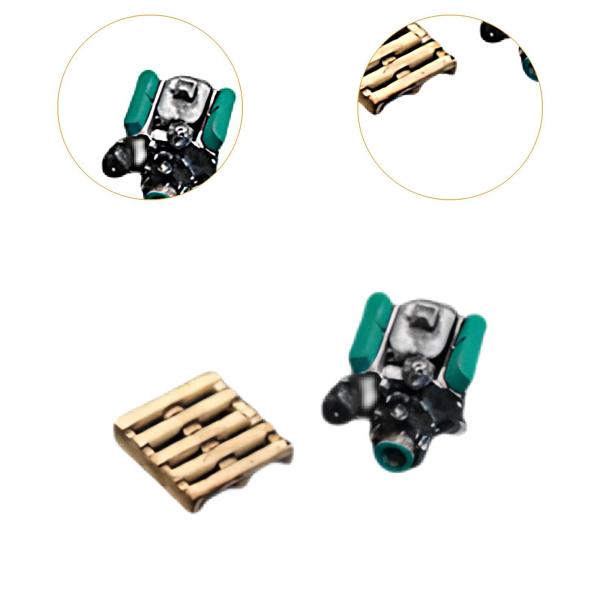 1:64スケール カーガレージモデル アクセサリー おもちゃ 修理工場 建築 子供用 グリーン
