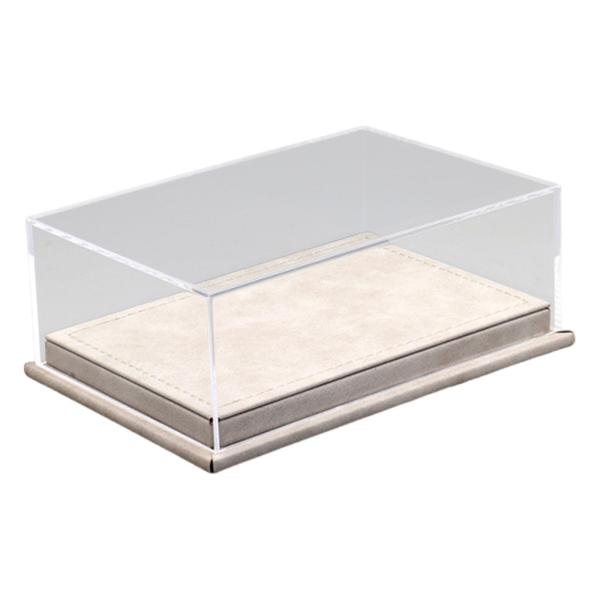 モデルカーディスプレイケース 1:64 ダイキャストカー用ディスプレイボックス アートモデル車両 ベージュ