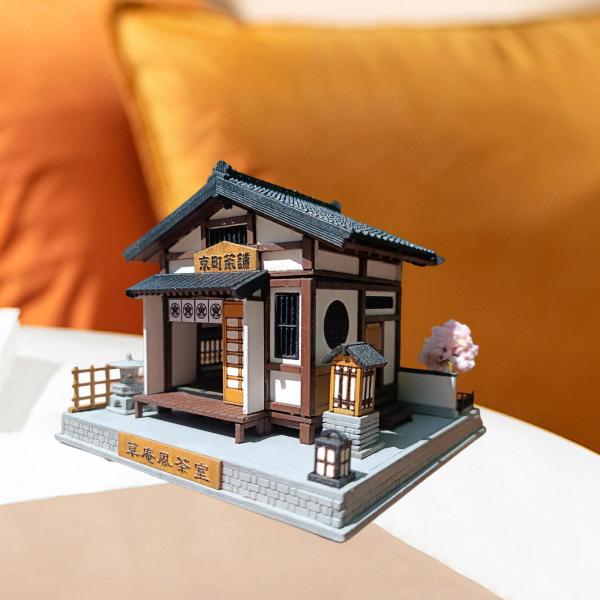 DIYミニチュアティールームキット、1:64ドールハウスビルディング