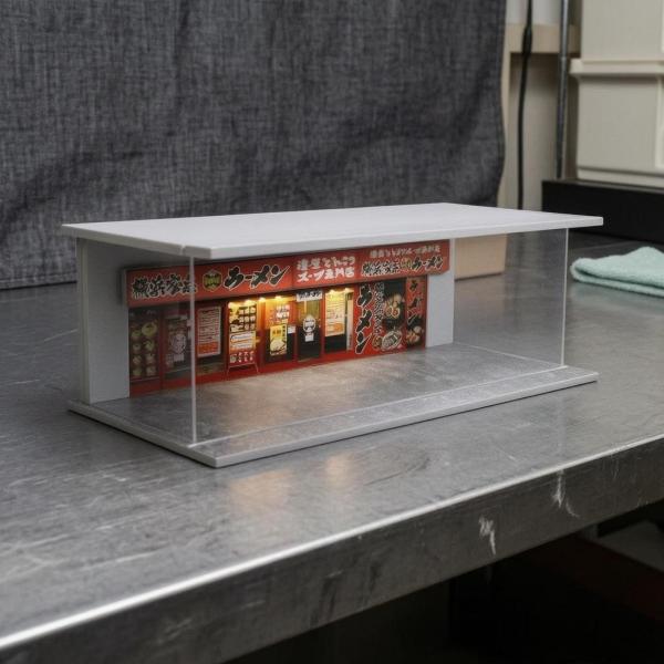 ジオラマガレージ 1:64 オフィス収納 リビングルーム 整然としたモデルカーディスプレイケース スタイルB